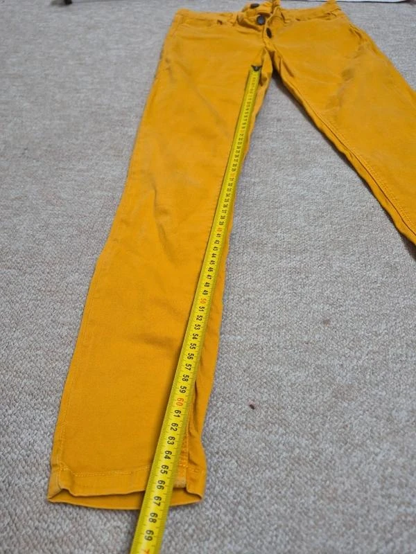Kiabi Jean Skinny Amarelo Mostarda Tamanho 36 – photo 5